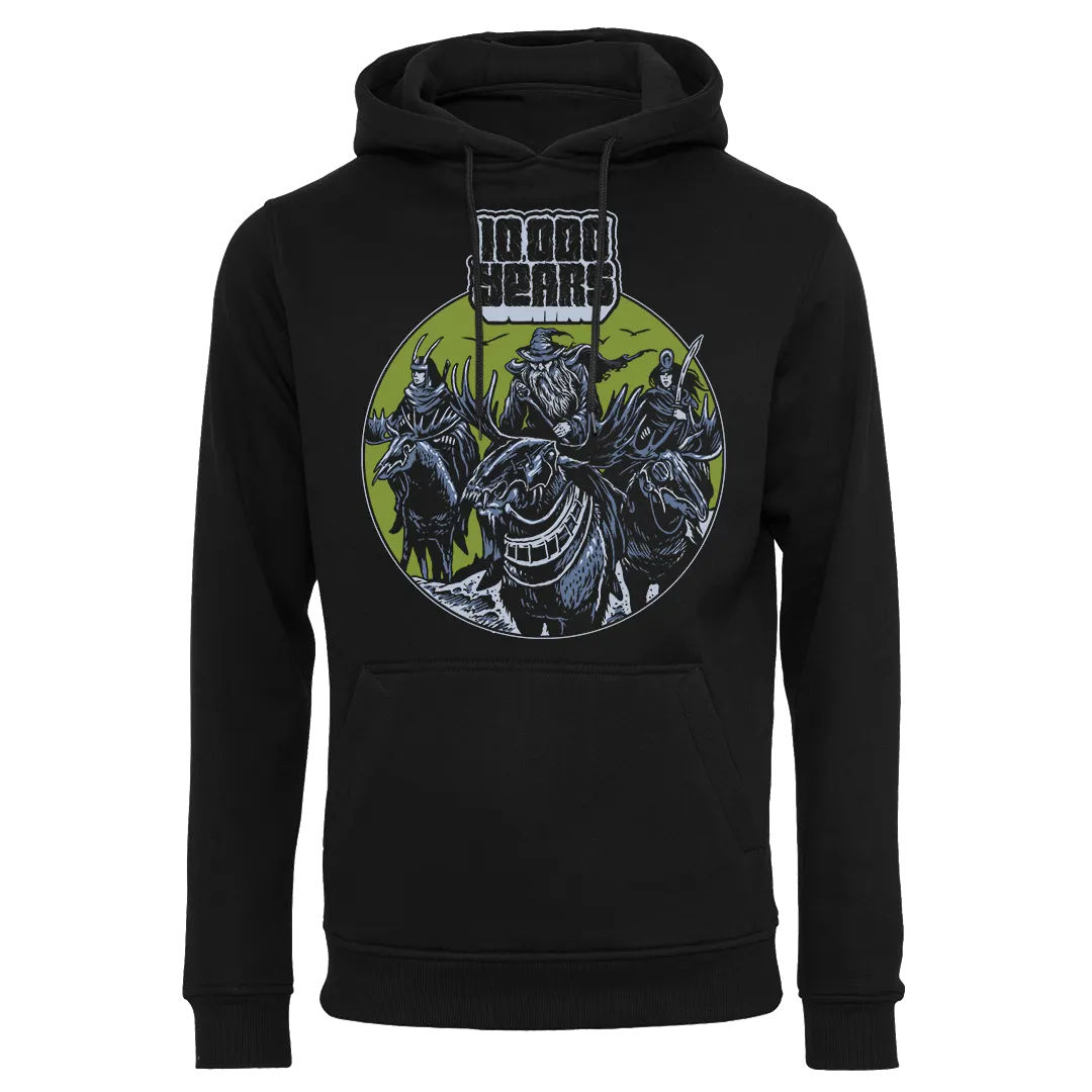 10,000 Years - Mooseriders Pullover Hoodie - Black