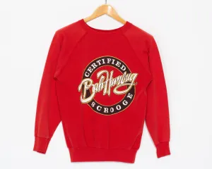 80s "Bah Humbug" Certified Scrooge Sweatshirt - Men's Medium Short, Women's Large