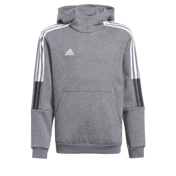 adidas - Boys - Tiro21 Sweat Hoodie - Grey Four Mel-Sld