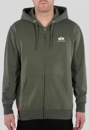 Alpha Industries Basic Zip Sweatshirt, Olive