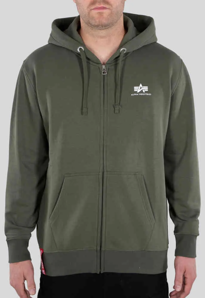 Alpha Industries Basic Zip Sweatshirt, Olive