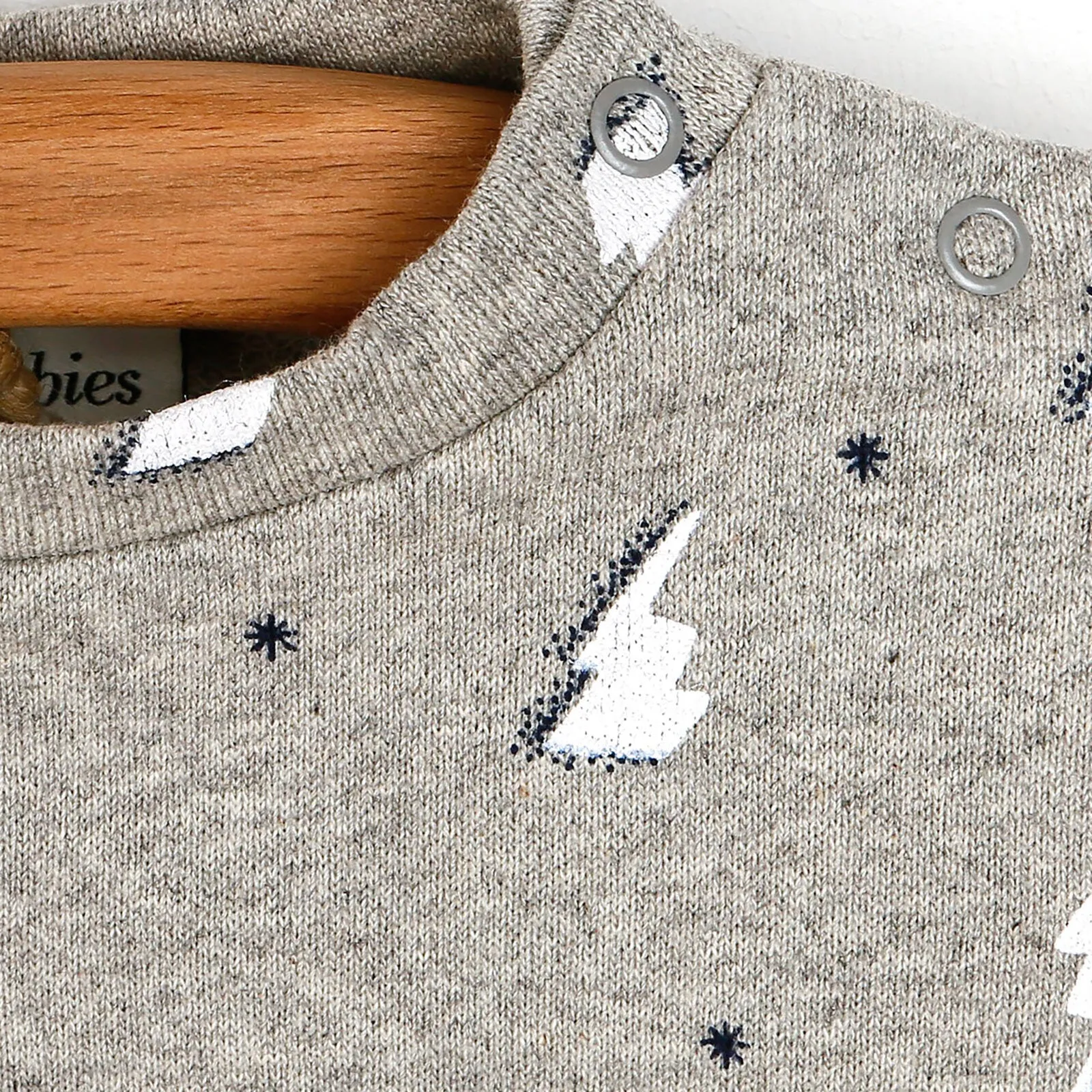 Antebies Newborn Sky Organic Sweatshirt - Grey