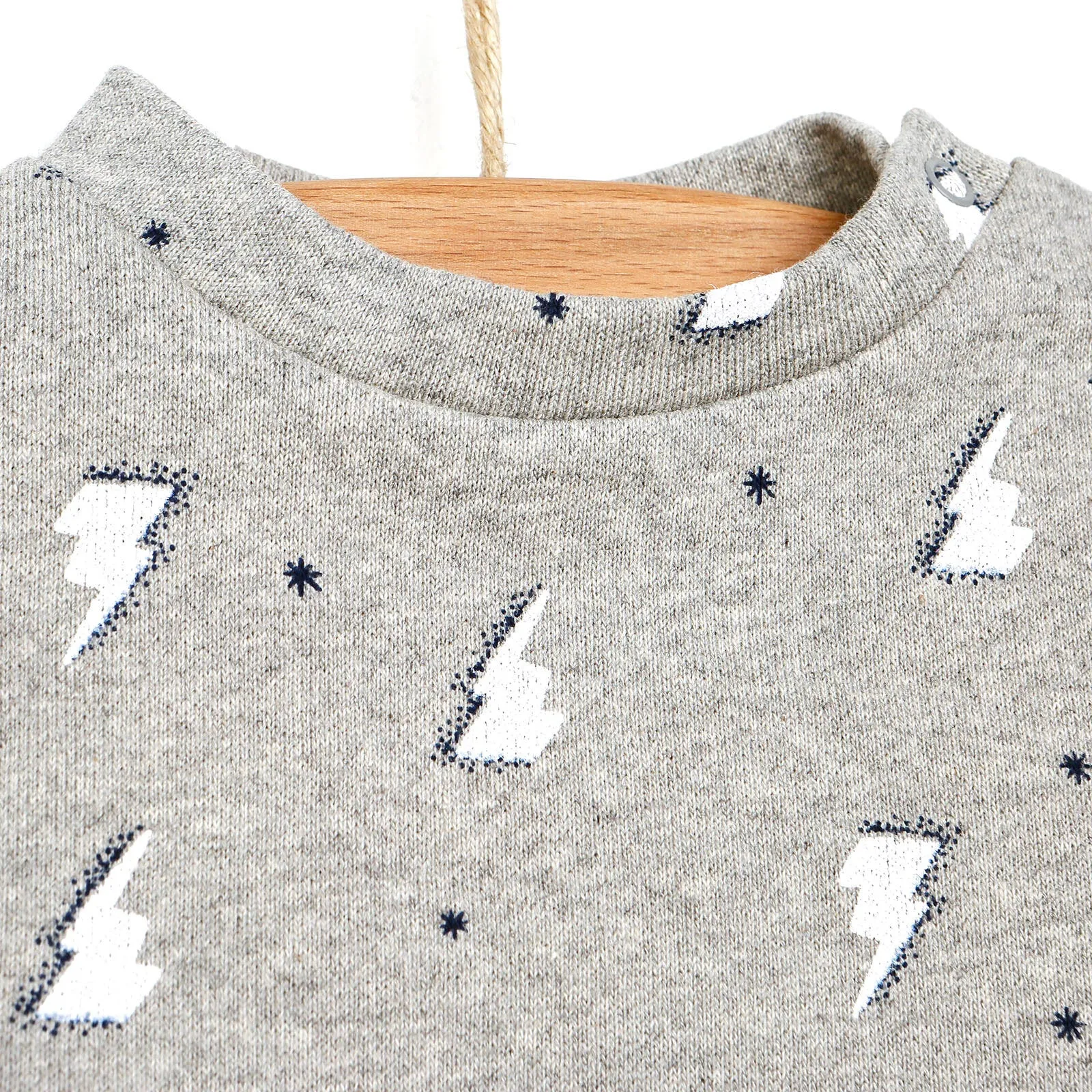 Antebies Newborn Sky Organic Sweatshirt - Grey