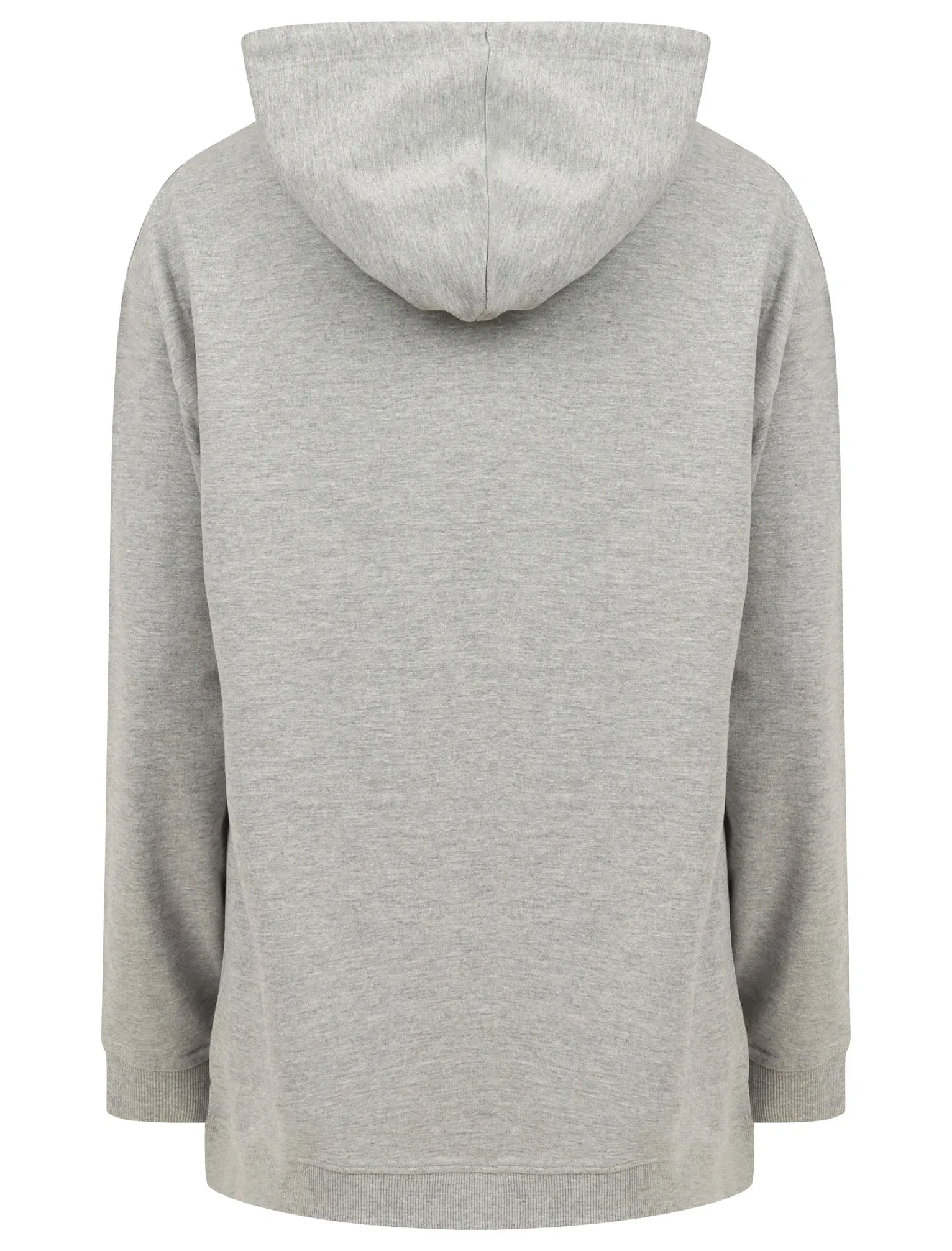 Arta Loopback Fleece Pullover Hoodie in Light Grey Marl - Tokyo Laundry