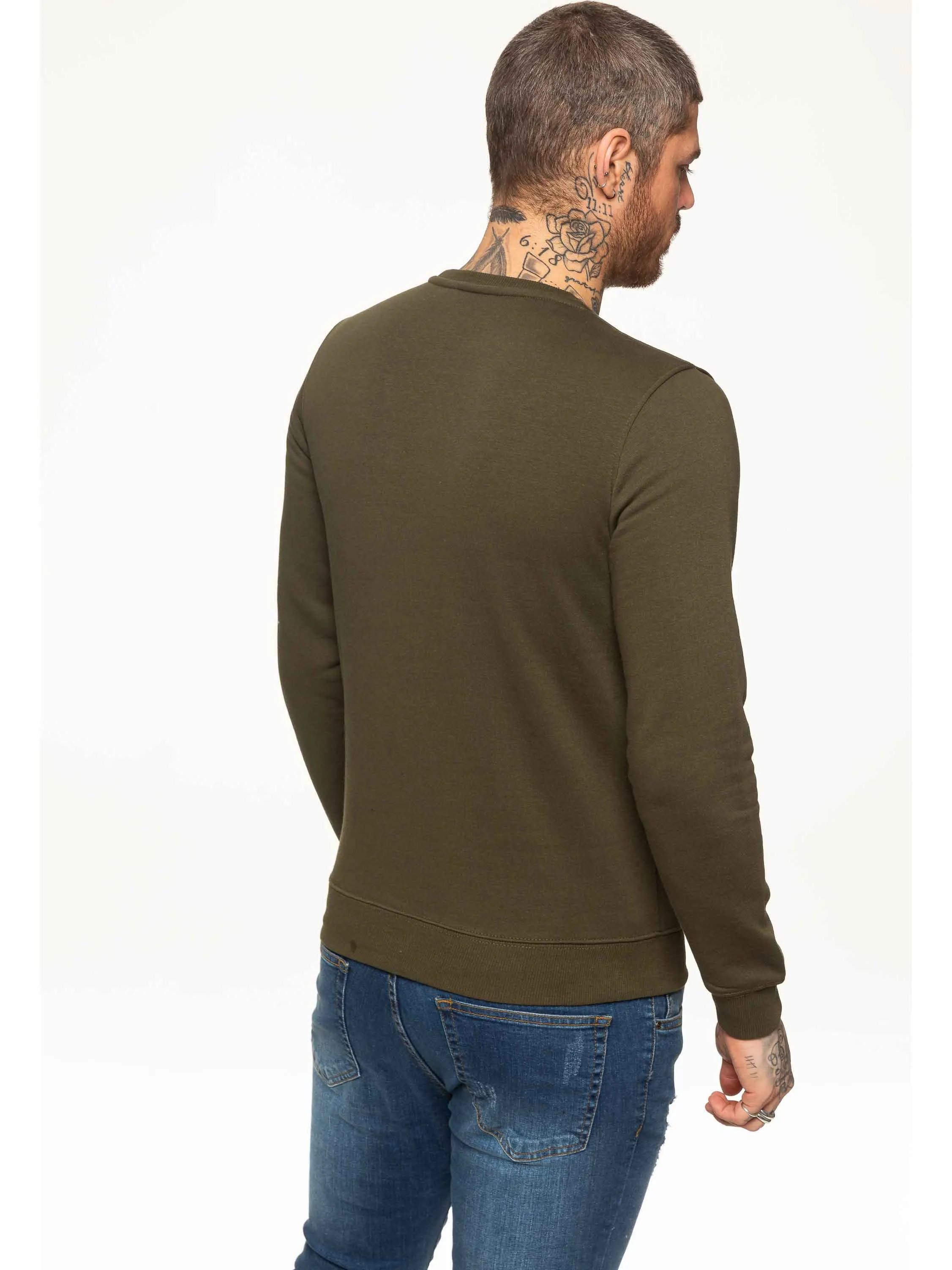 BBH Mens Plain Sweatshirt Crew Neck Jersey Fleece  | Bound By Honour