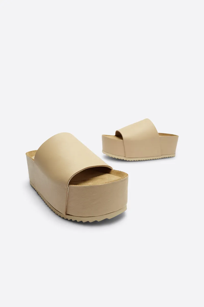 BRENDA NATURAL SOLE FLATFORM