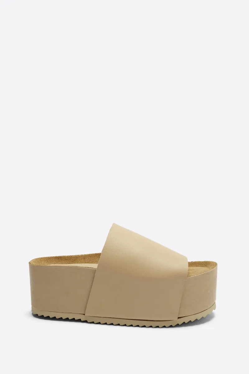 BRENDA NATURAL SOLE FLATFORM