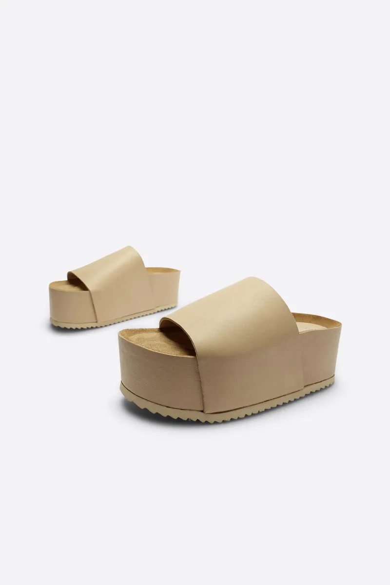 BRENDA NATURAL SOLE FLATFORM