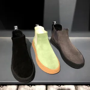 Casual Thin Cotton Shoes Thick-soled Elasticated Trendy
