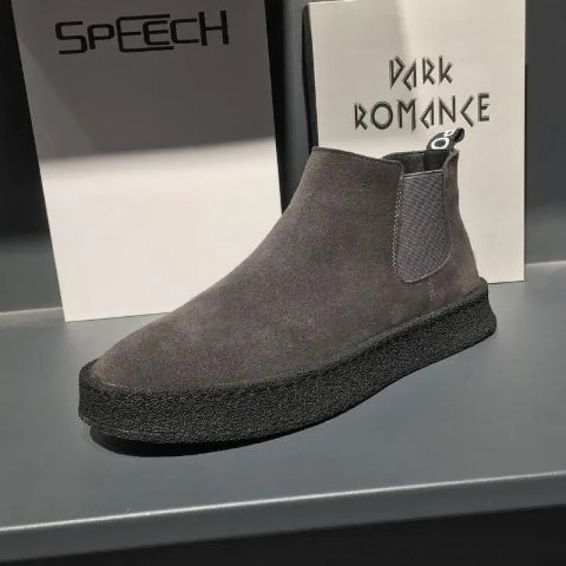 Casual Thin Cotton Shoes Thick-soled Elasticated Trendy