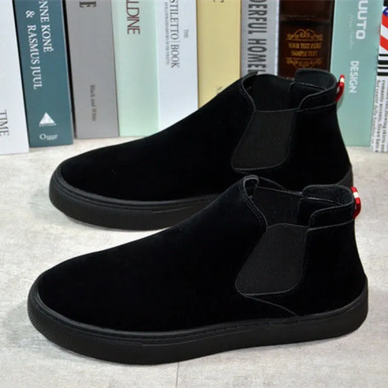 Casual Thin Cotton Shoes Thick-soled Elasticated Trendy