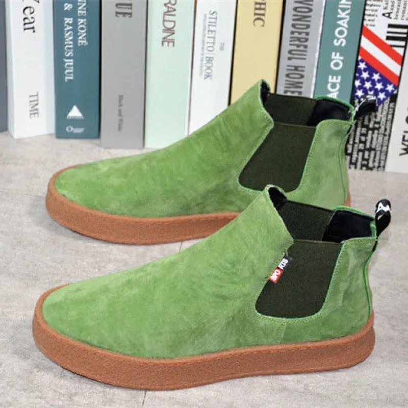 Casual Thin Cotton Shoes Thick-soled Elasticated Trendy