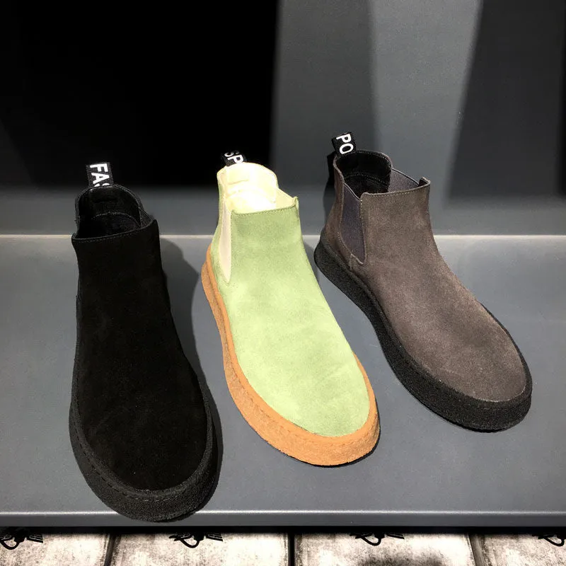 Casual Thin Cotton Shoes Thick-soled Elasticated Trendy