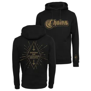 Chains - Doom Of Fucking Death Bronze Logo Pullover Hoodie - Black
