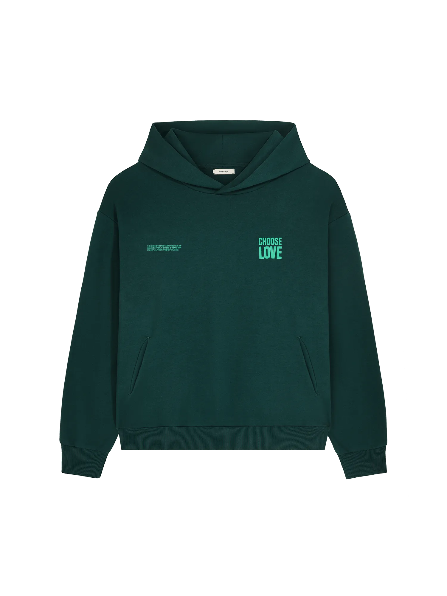 Choose Love Heavyweight Hoodie—foliage green