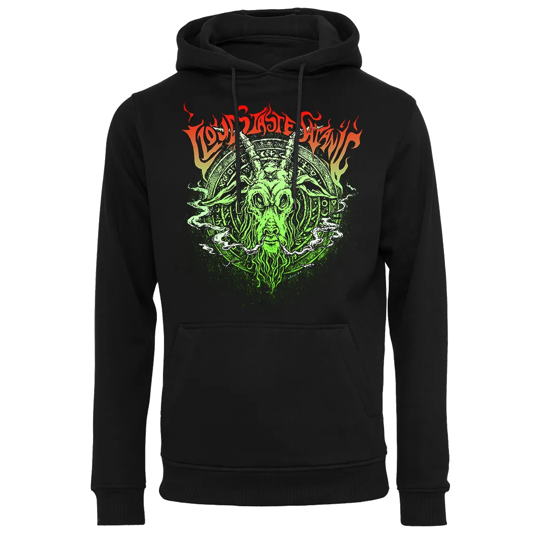 Clouds Taste Satanic - Goat Lord Pullover Hoodie - Black