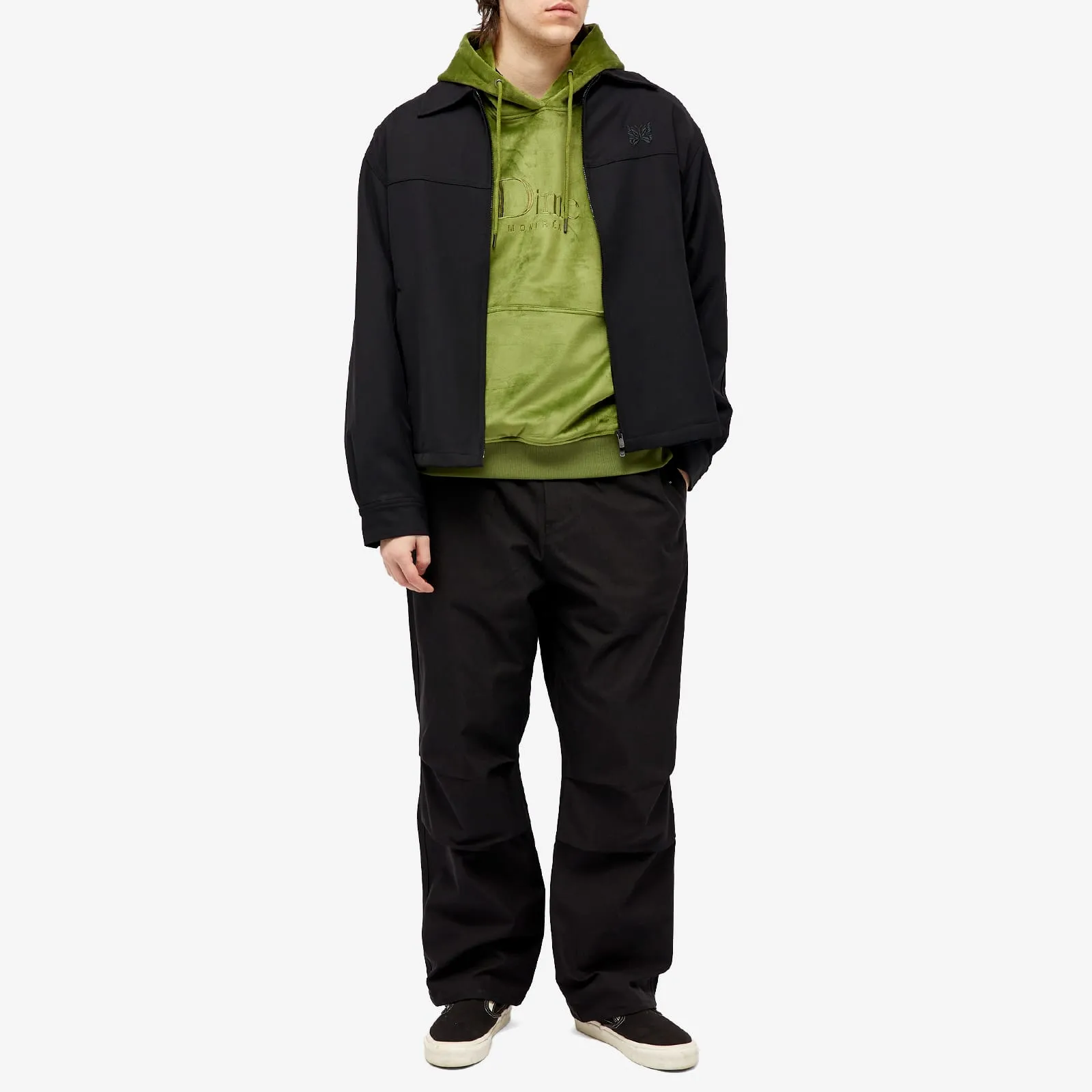 Dime Classic Logo Velor Hoodie, Cedar