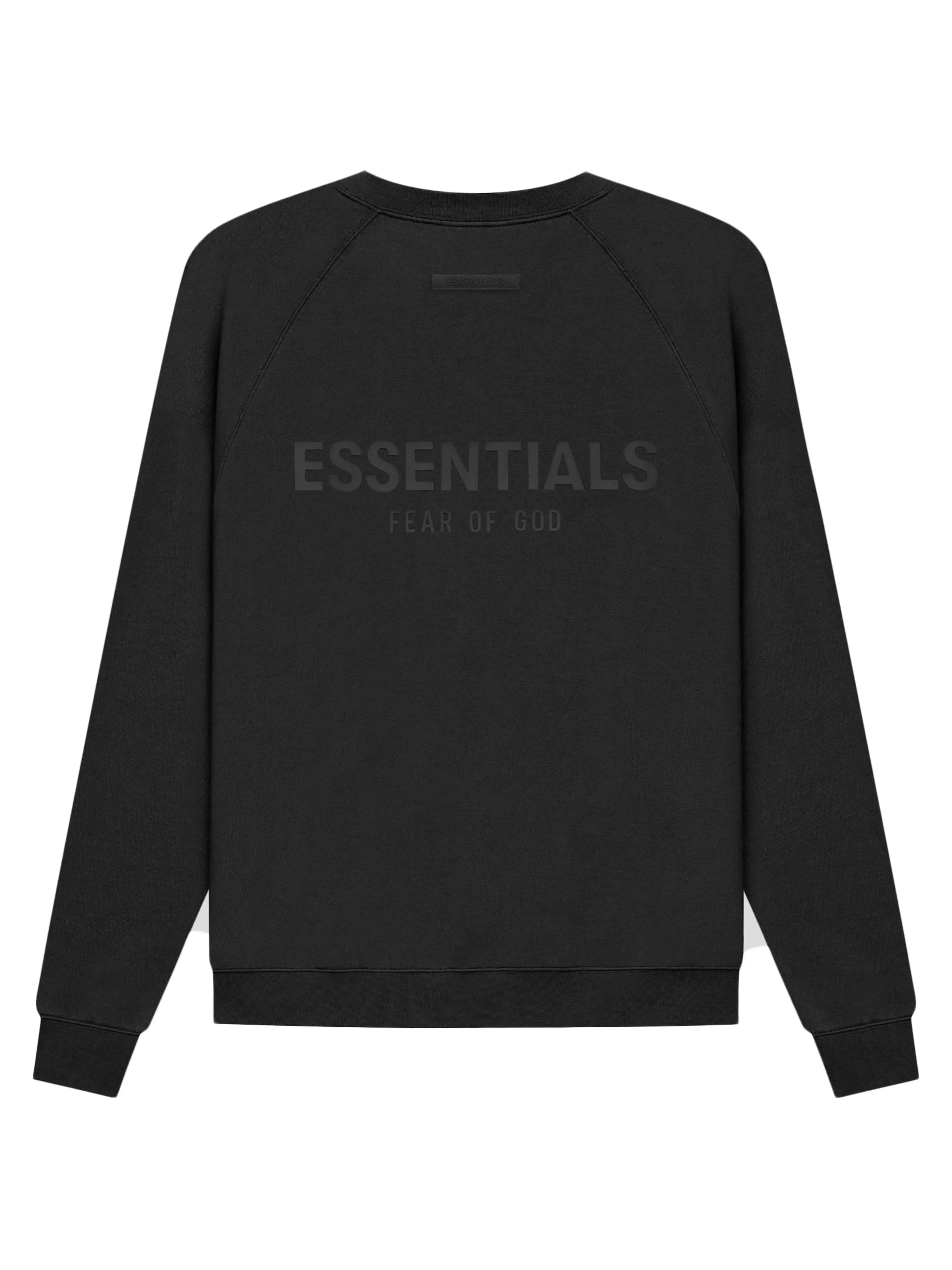 Fear Of God Essentials Back Logo Pullover Crewneck Black [SS21]