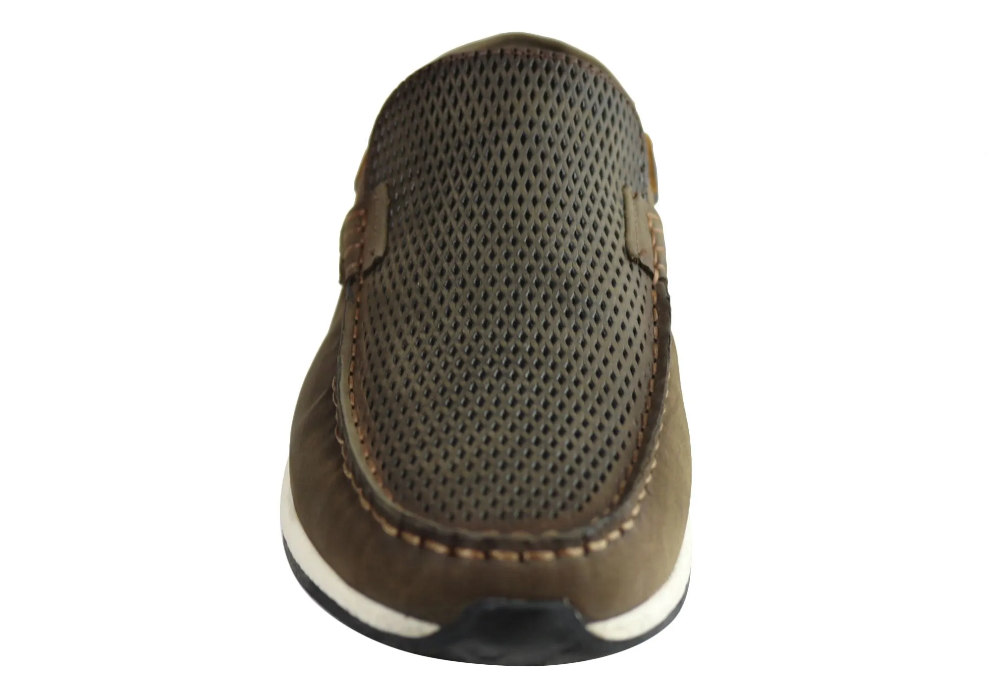 Ferricelli Frank Mens Leather Comfy Casual Loafer Shoes Made In Brazil