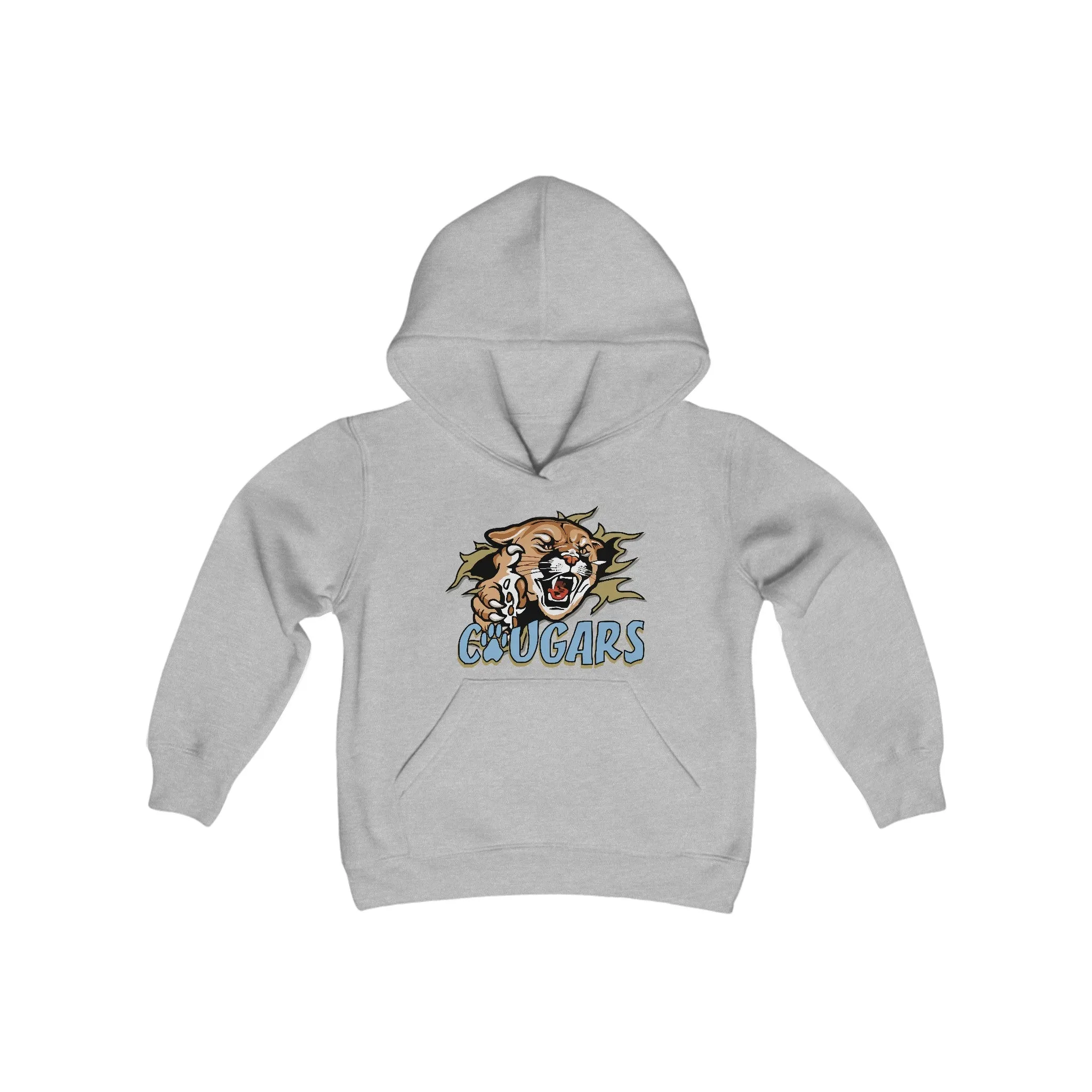 Gildan - Softstyle Youth Midweight Hooded Sweatshirt - Cougars