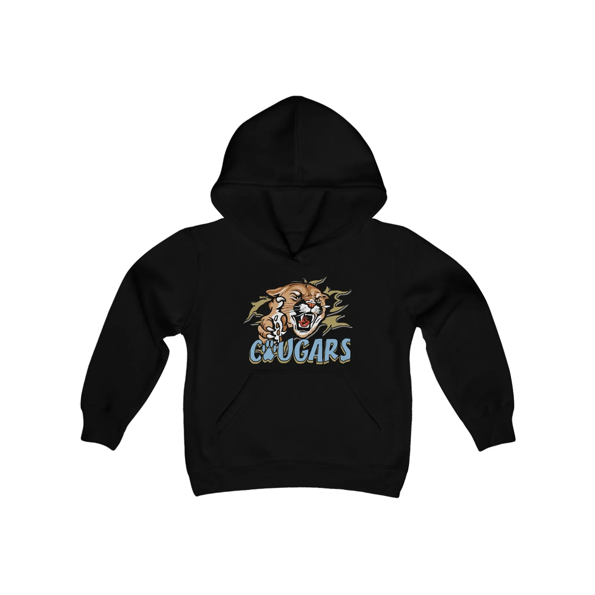 Gildan - Softstyle Youth Midweight Hooded Sweatshirt - Cougars