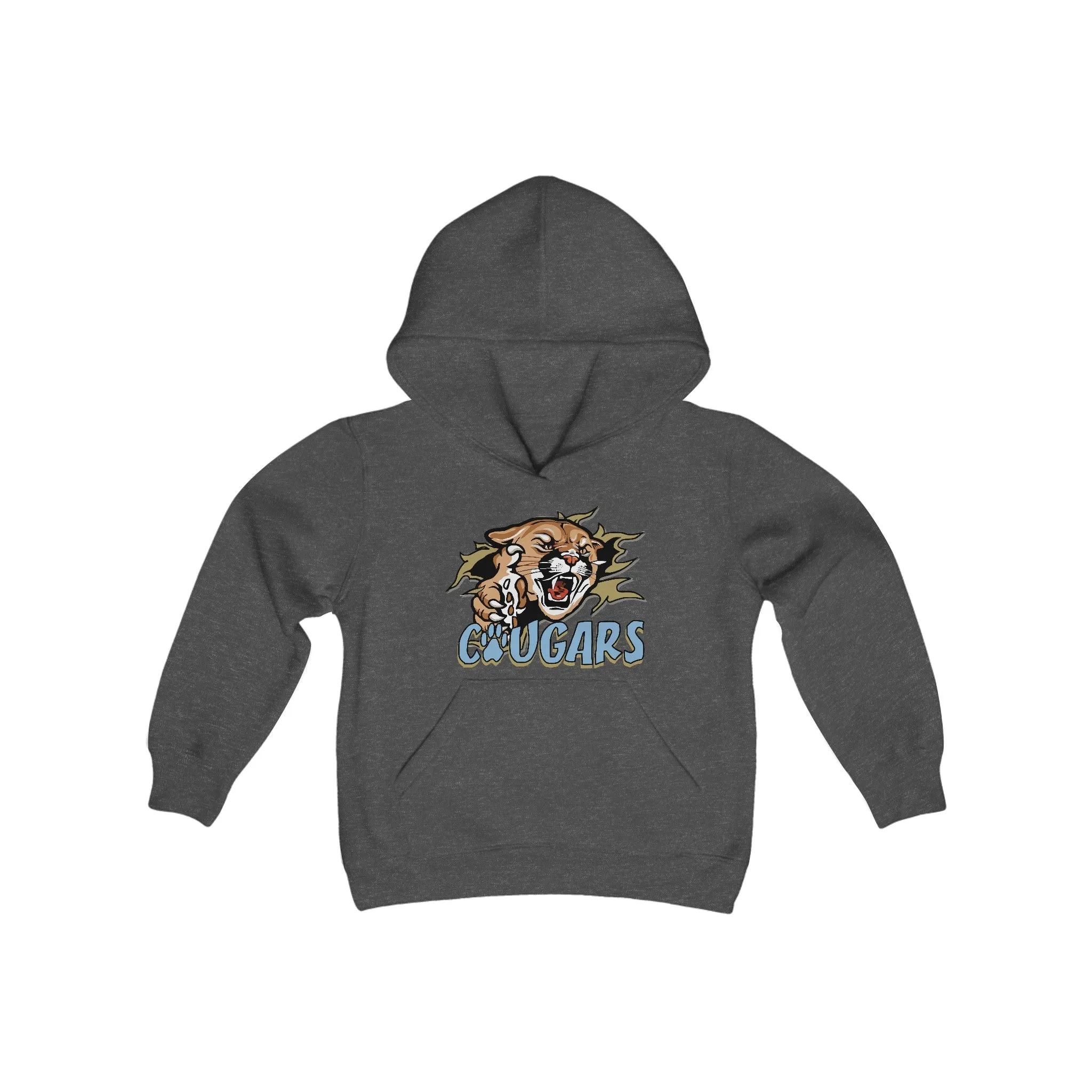 Gildan - Softstyle Youth Midweight Hooded Sweatshirt - Cougars