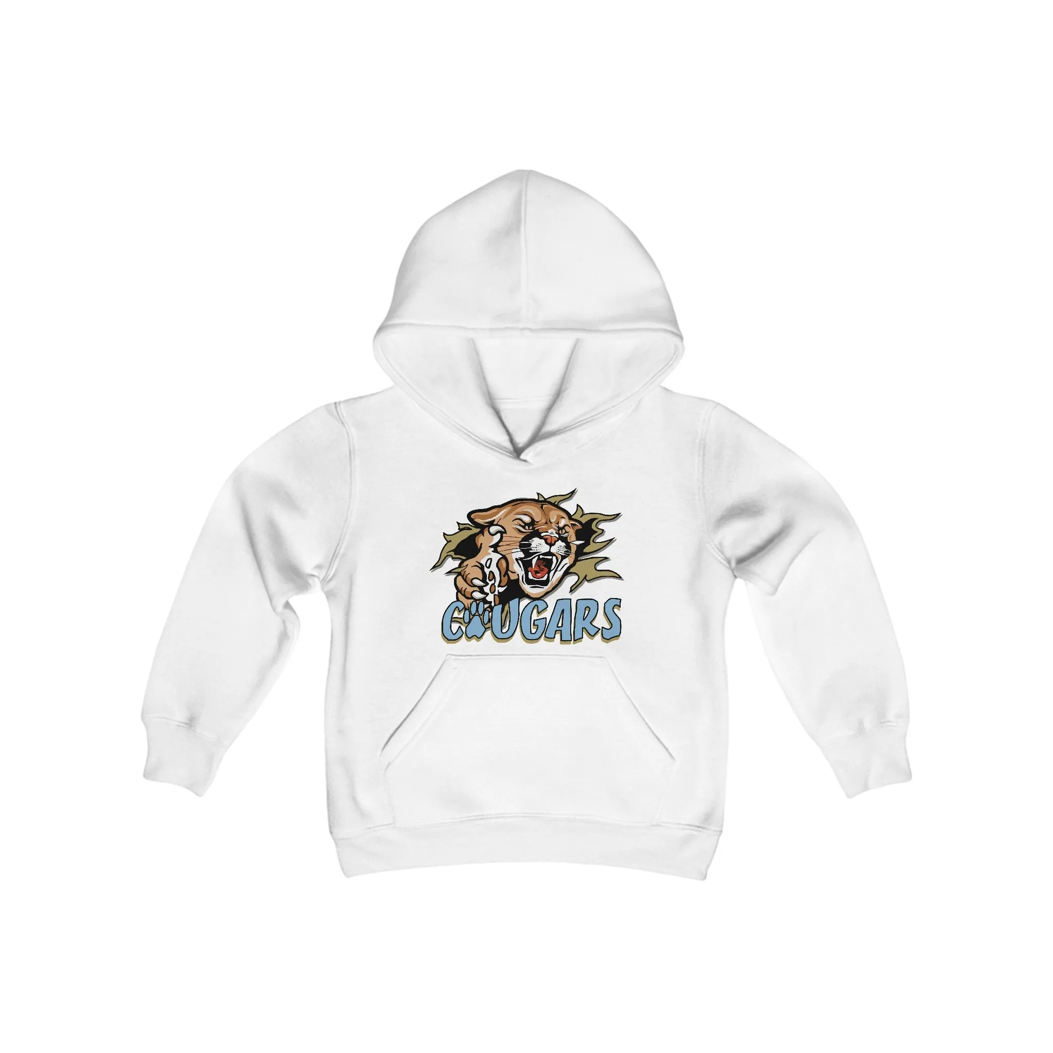 Gildan - Softstyle Youth Midweight Hooded Sweatshirt - Cougars