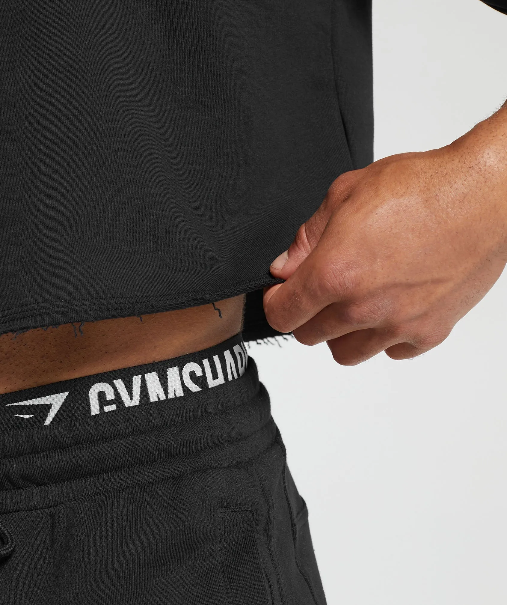 Gymshark Legacy Cropped Short Sleeve Crew - Black