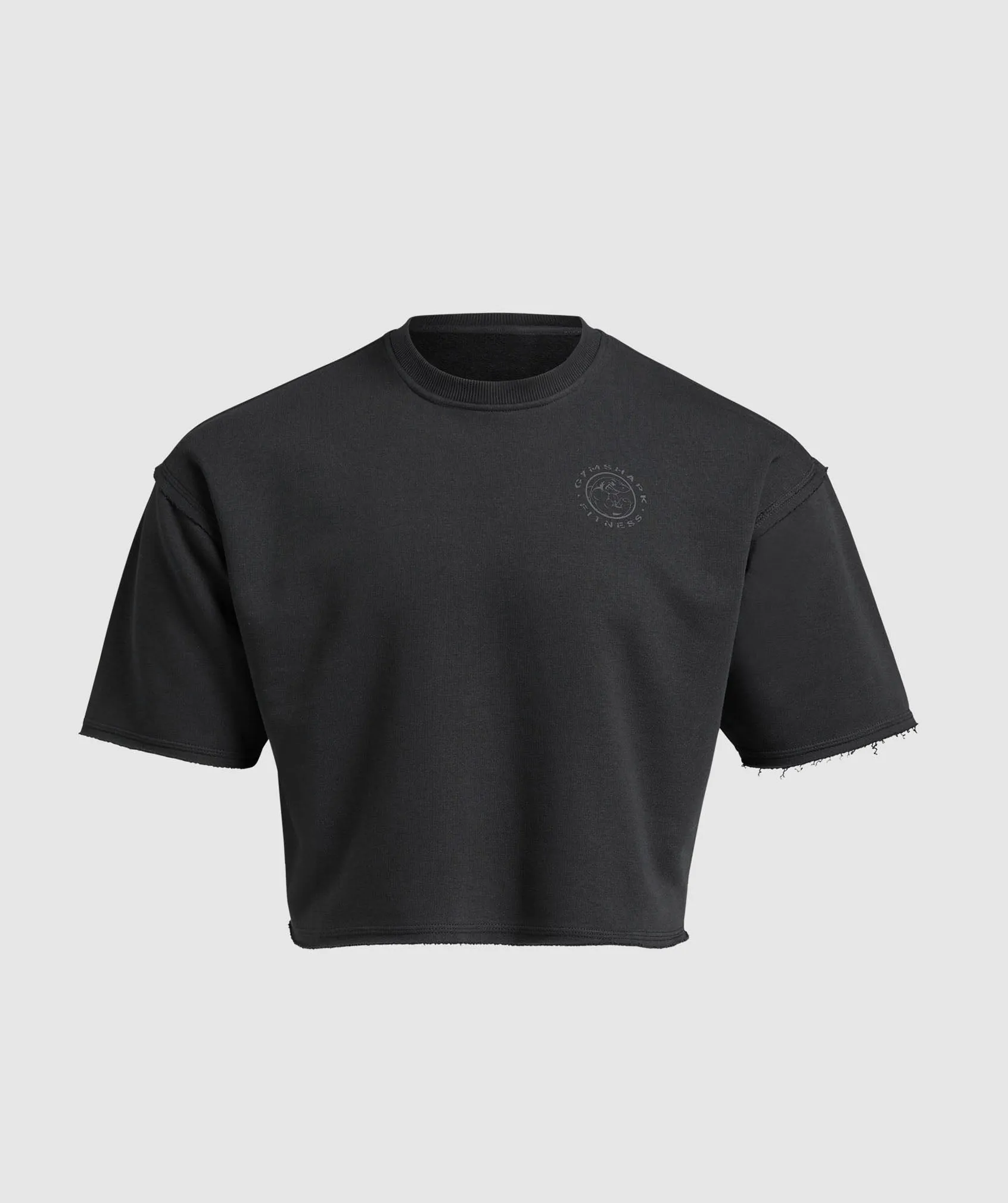 Gymshark Legacy Cropped Short Sleeve Crew - Black