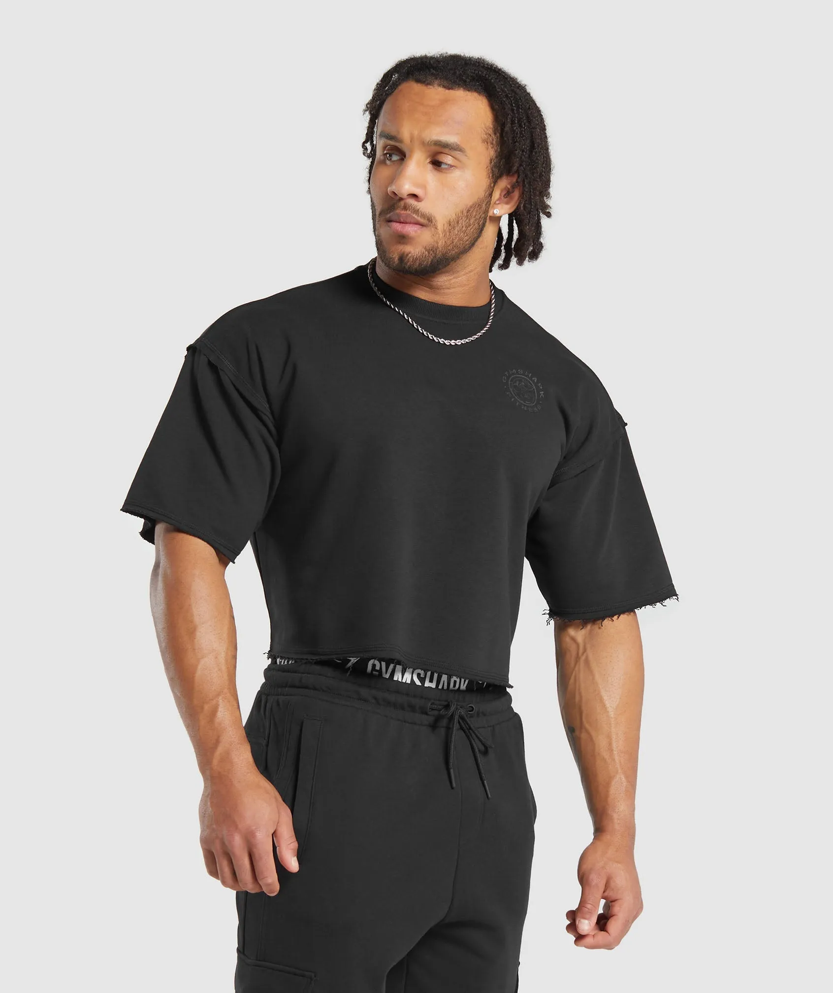 Gymshark Legacy Cropped Short Sleeve Crew - Black