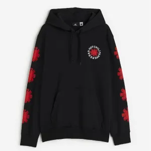 H&M Regular Fit Red Hot Chili Peppers Sweatshirt, black