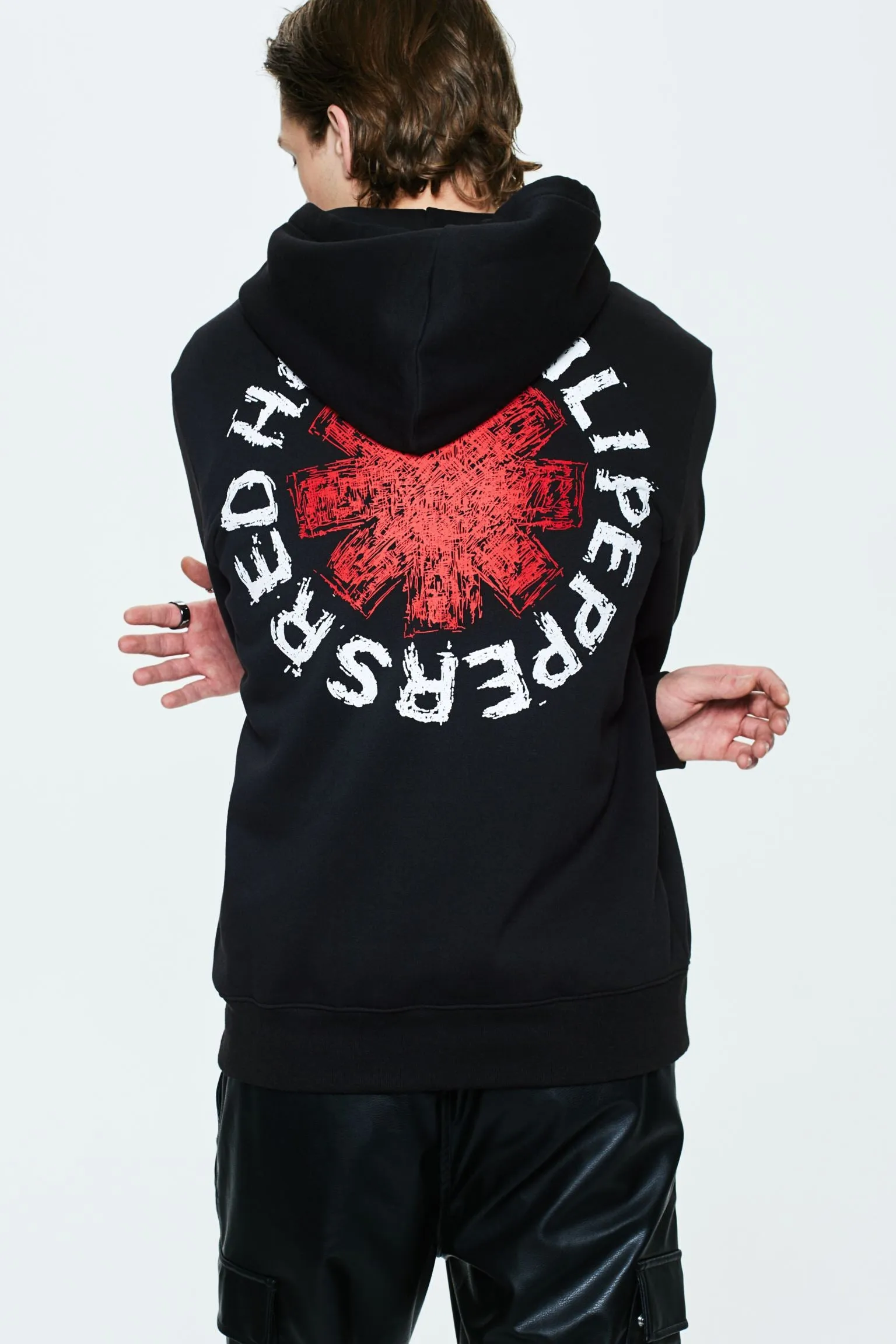 H&M Regular Fit Red Hot Chili Peppers Sweatshirt, black