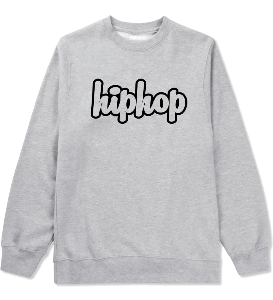 Hiphop Outline Old School Crewneck Sweatshirt