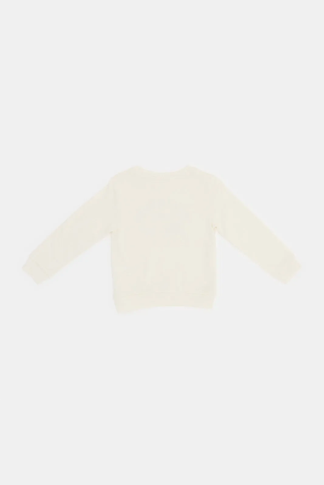 Infant Boys Ivory Dino Printed Sweatshirts