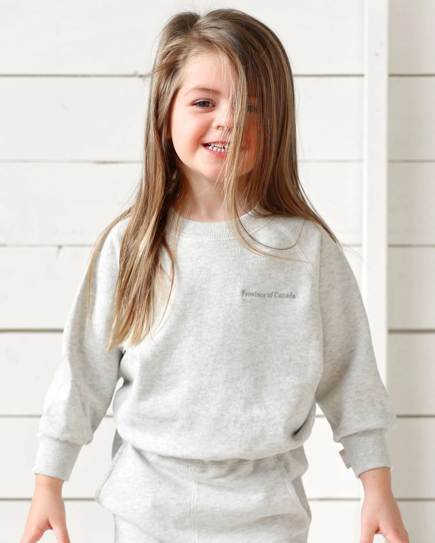 Kids French Terry Sweatshirt Eggshell - Unisex