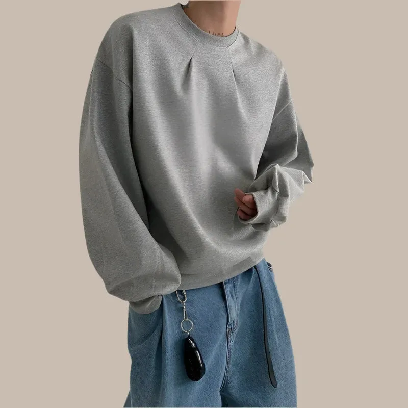 Korean Fashion Crewneck Sweatshirts For Men