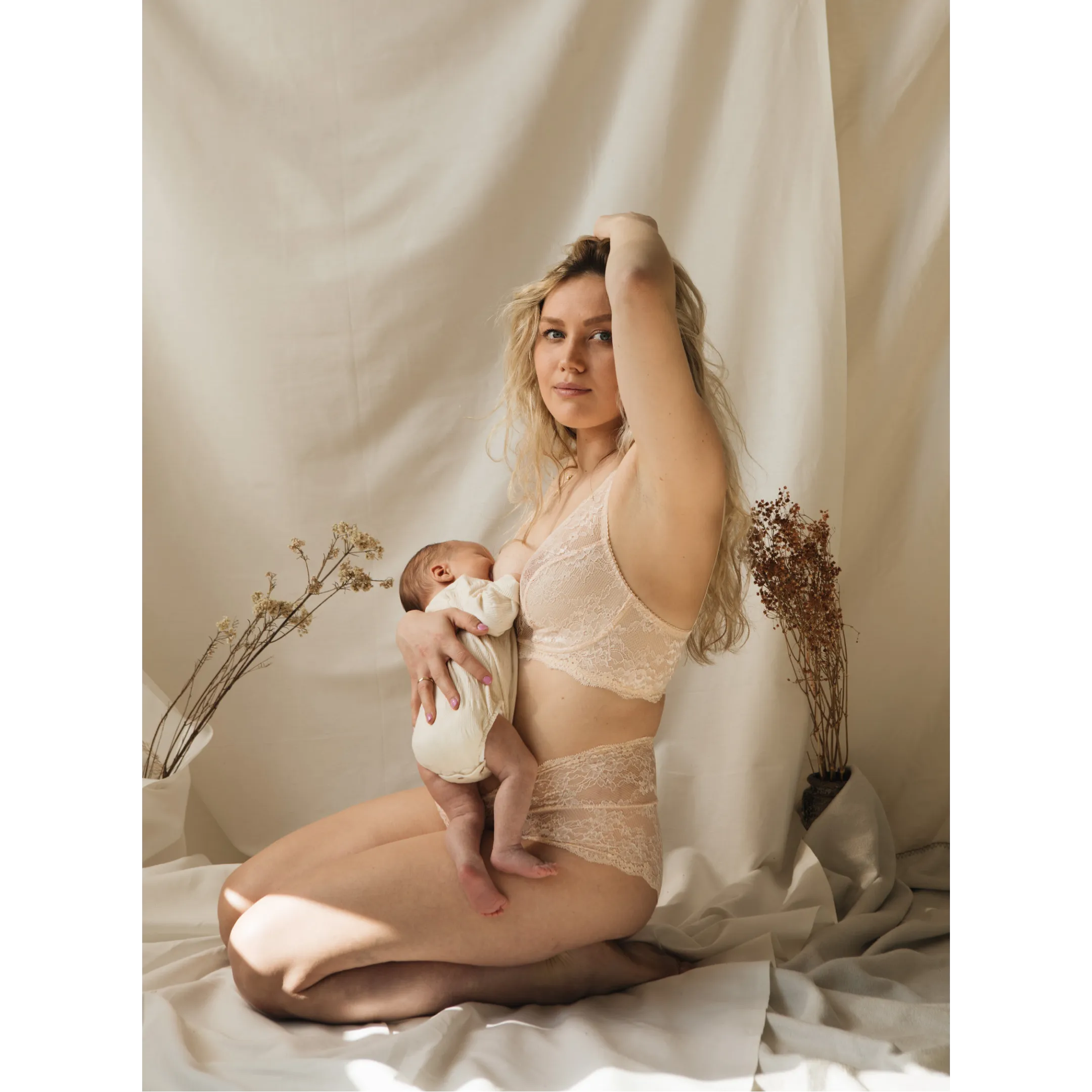 Lace Bralette - Champagne