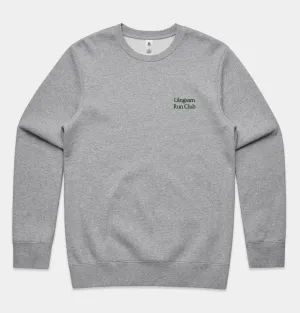 Lngsam Run Club Embroidered Logo Sweatshirt in Athletic Heather