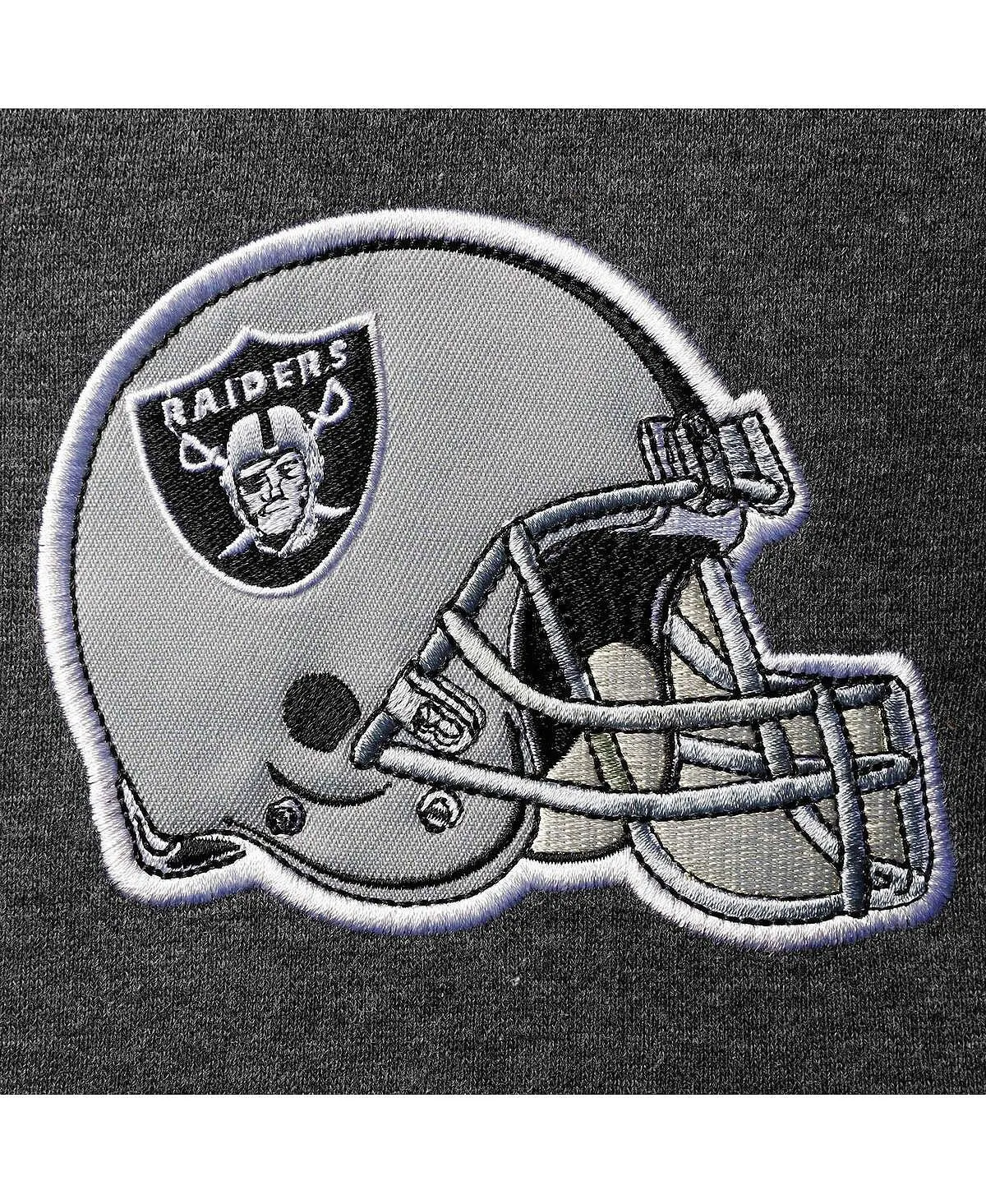 Men's las vegas raiders extreme fireballer hoodie in melange gray silver Starter, multi