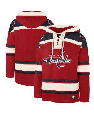 Men's red hoodie washington capitals superior lacer team '47 Brand, red