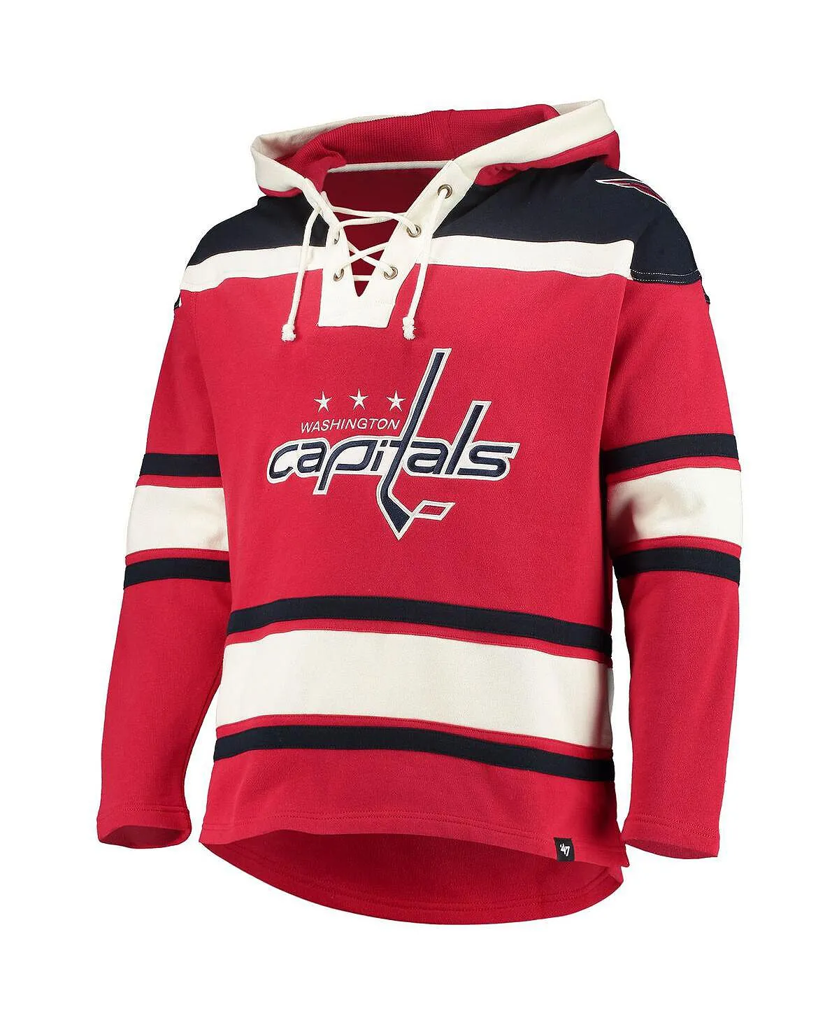 Men's red hoodie washington capitals superior lacer team '47 Brand, red