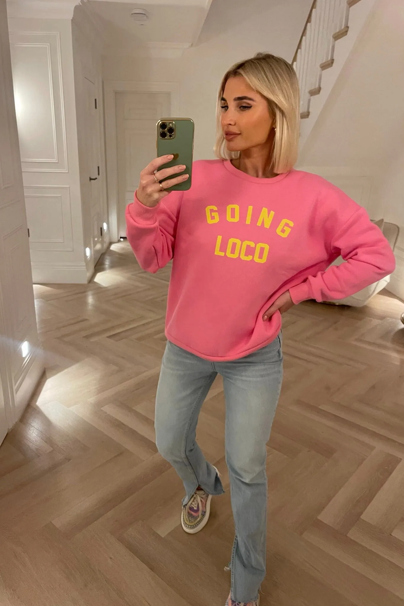 MYNELLY PINK GOING LOCO SWEATSHIRT