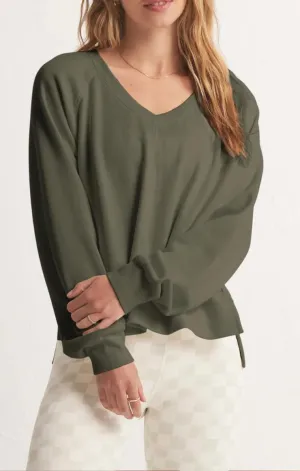 Open Back Sweatshirt - Olive Crush [Z Supply]