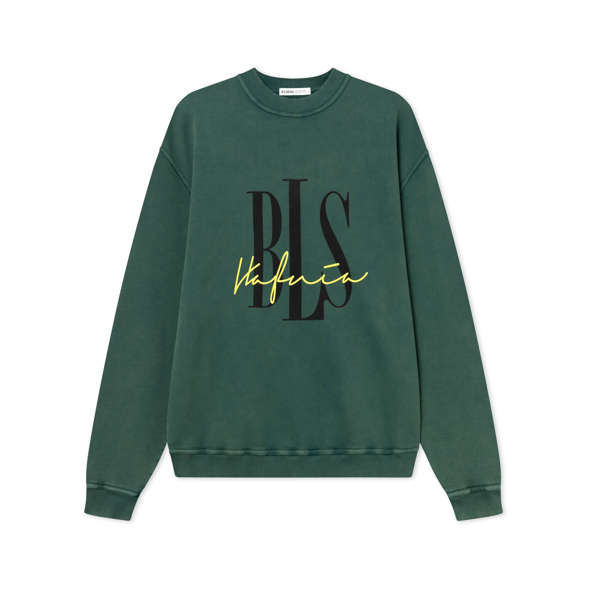 Outline Logo Crewneck Washed - Green