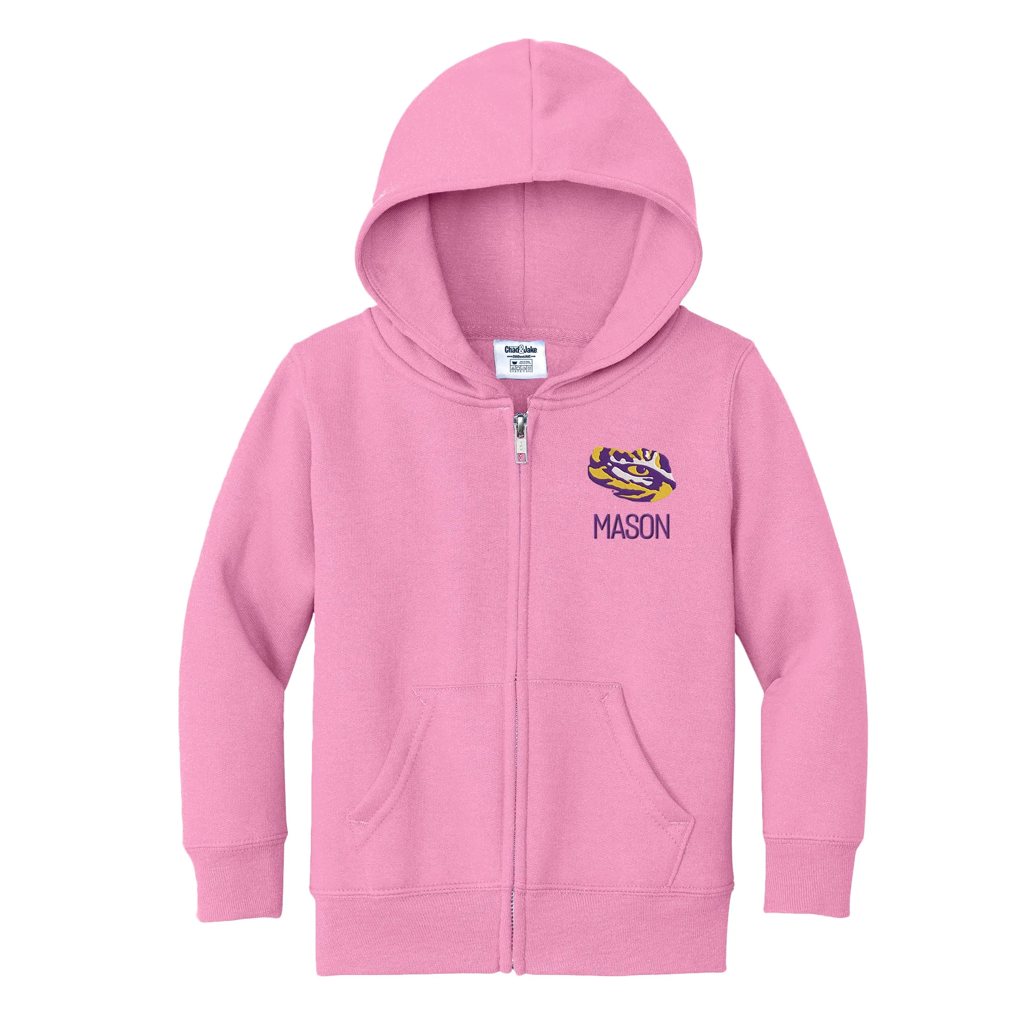 Personalized LSU Tigers Eye Toddler Full-Zip Sweatshirt