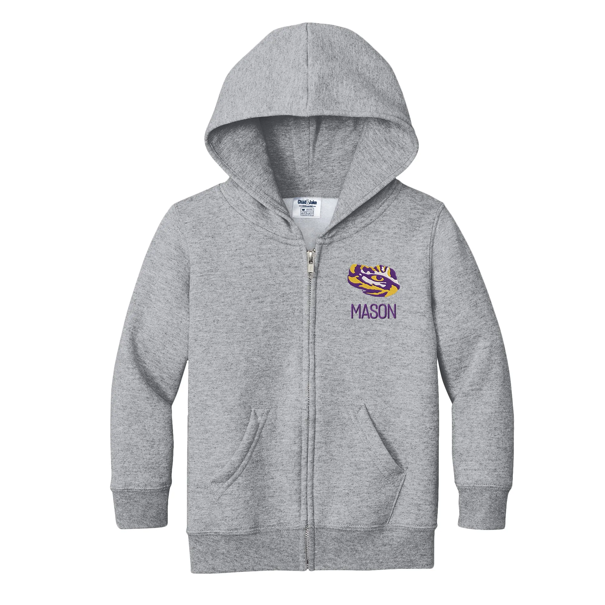 Personalized LSU Tigers Eye Toddler Full-Zip Sweatshirt