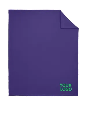 Port & Company Core Fleece Branded Blankets, Purple