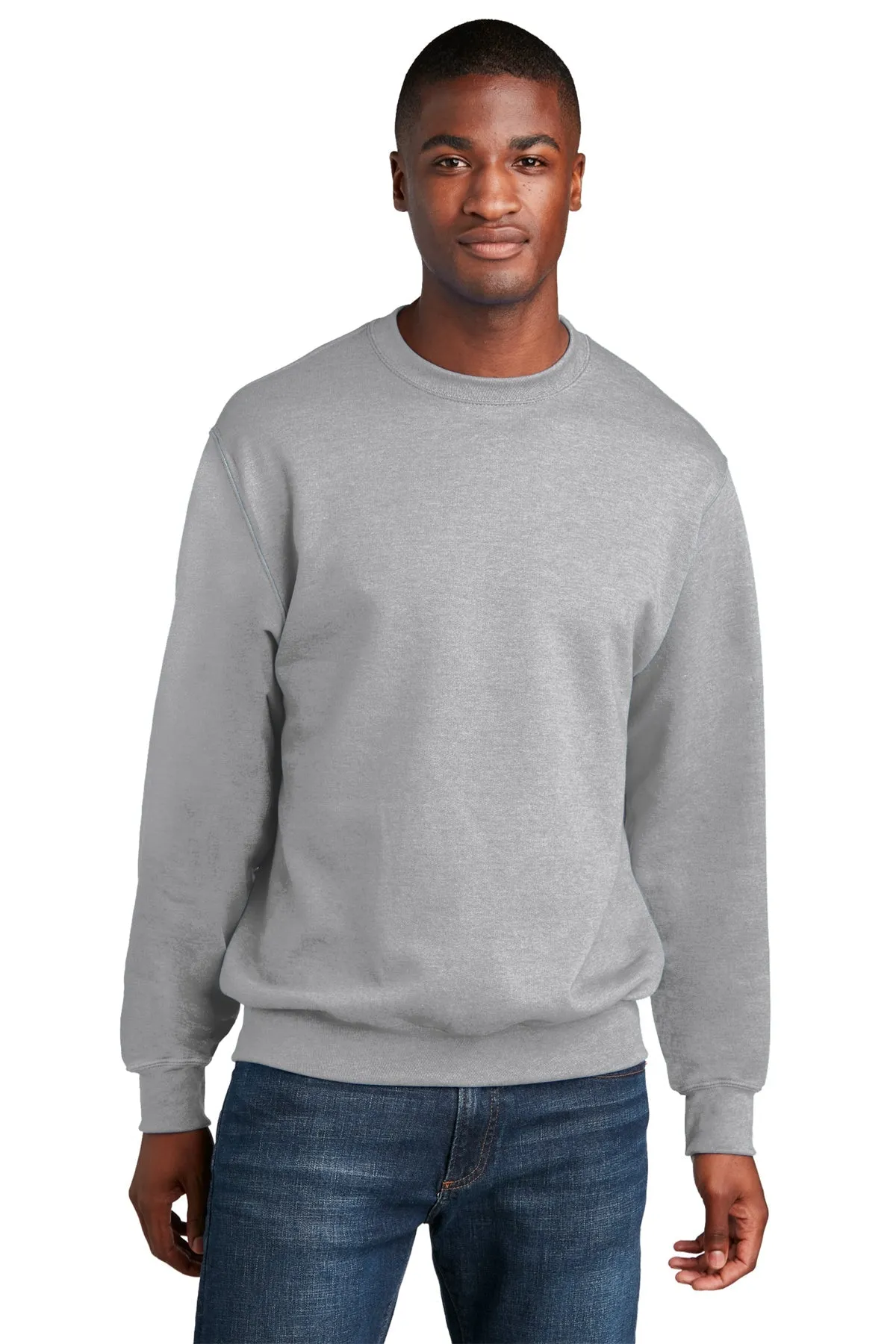 Port & Company Core Fleece Custom Sweatshirts, Ash