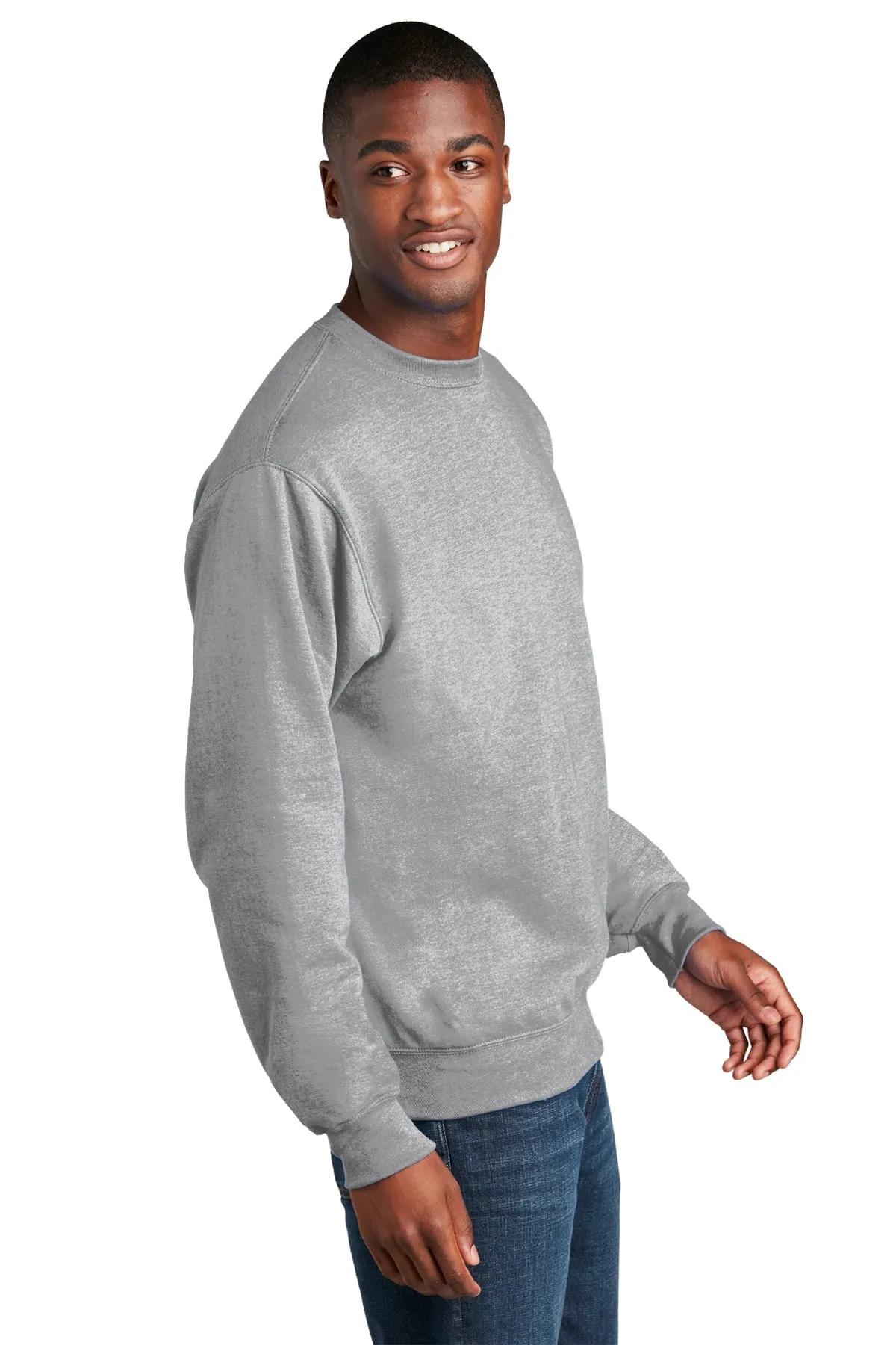 Port & Company Core Fleece Custom Sweatshirts, Ash