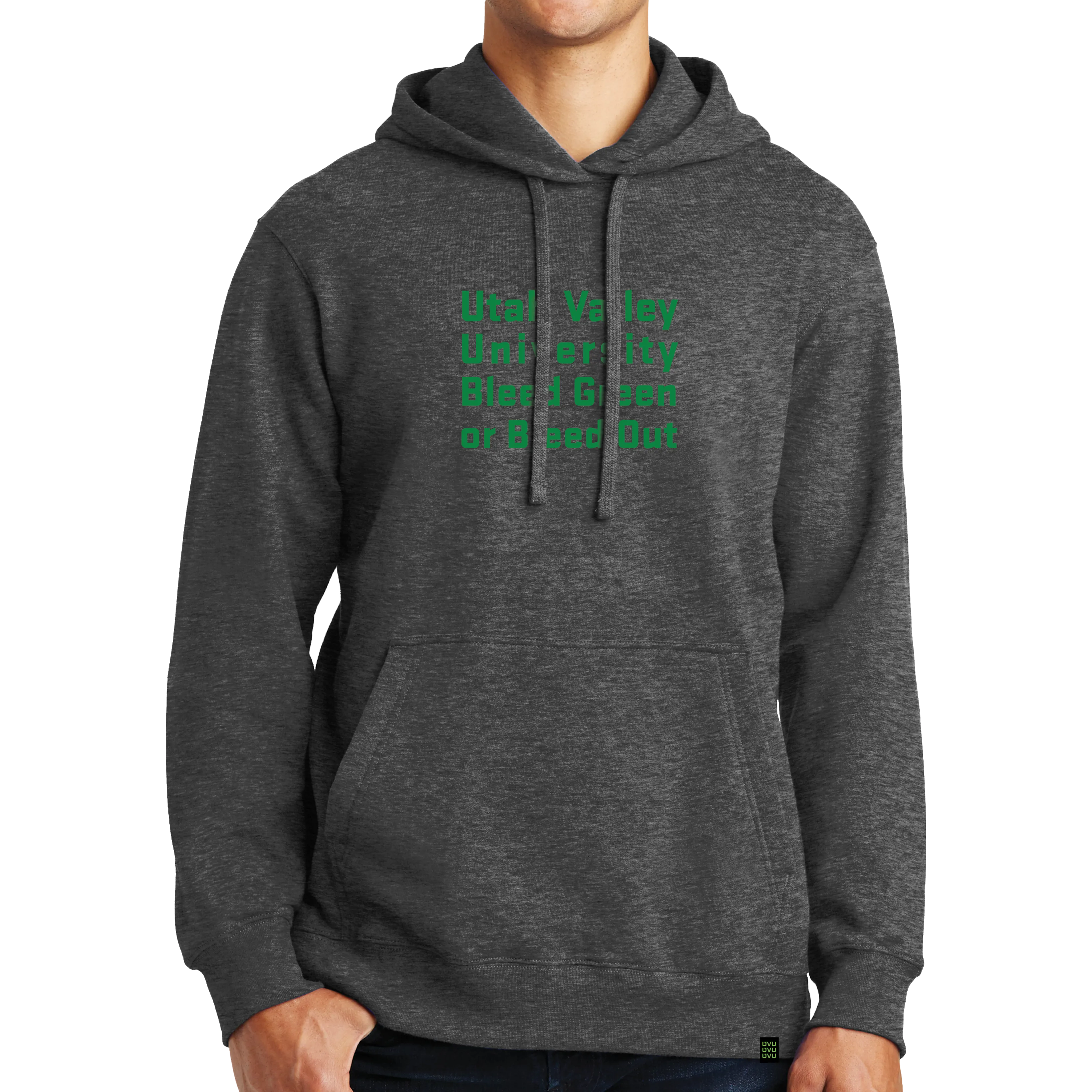 Port & Company Fan Favorite Fleece Pullover Hooded Sweatshirt- Bleed Green
